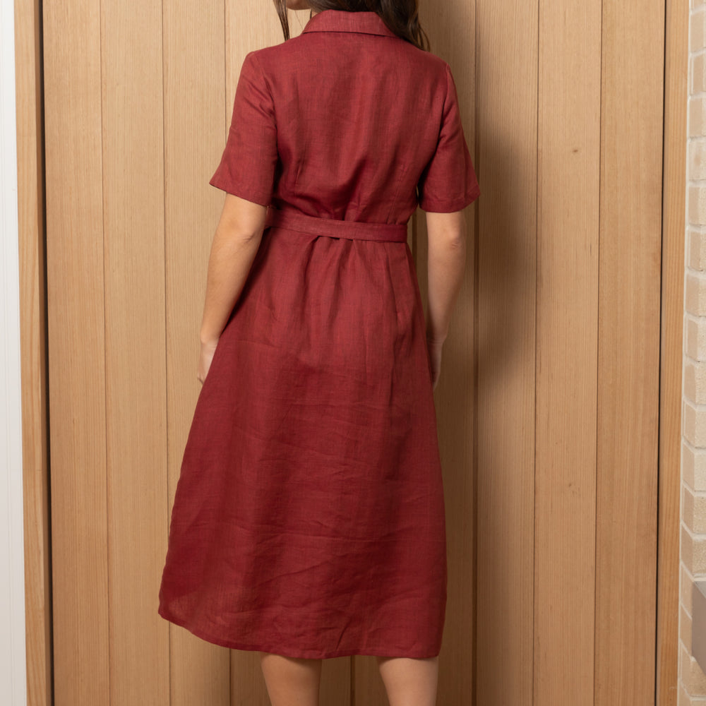 
                      
                        RUST Linen Shapeshifter Shirt Dress
                      
                    