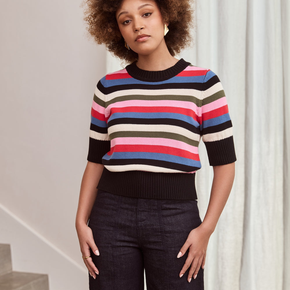 
                      
                        WHOLESALE - STRIPE Knit Jumper
                      
                    