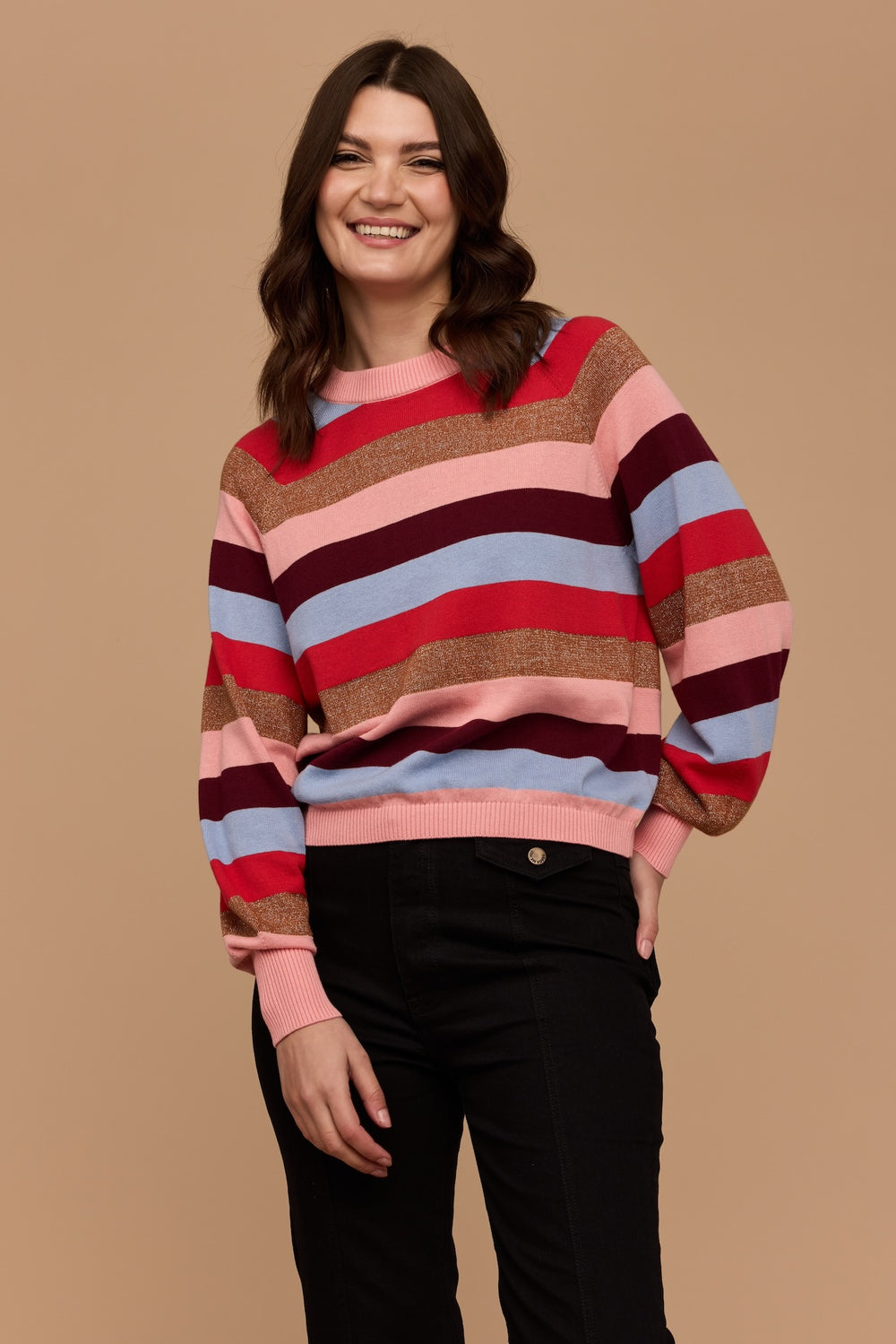 WHOLESALE - LUREX STRIPE Knit Jumper