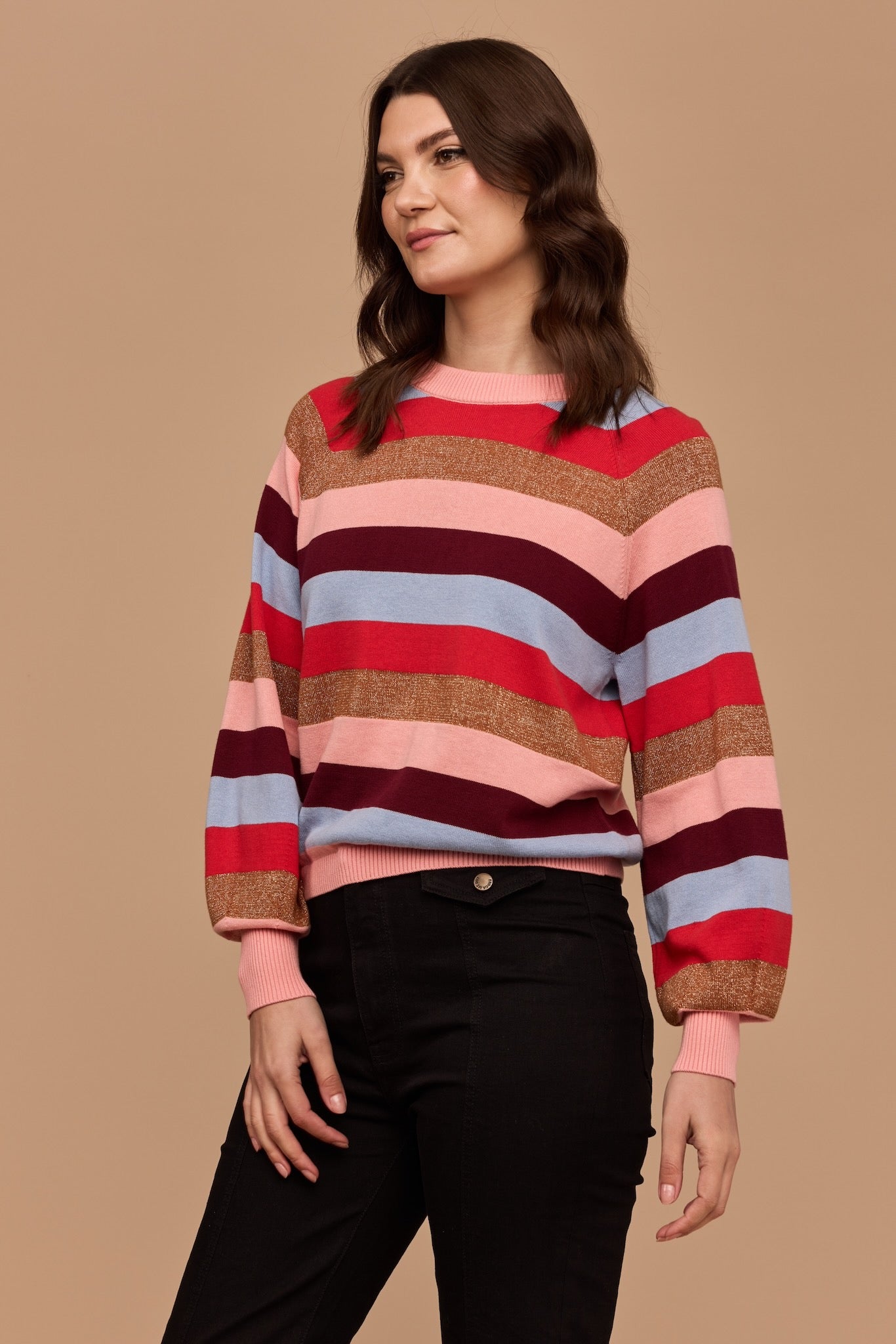LUREX STRIPE Knit Jumper
