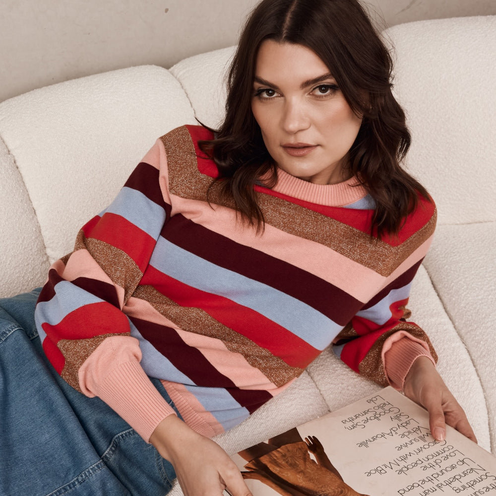 LUREX STRIPE Knit Jumper