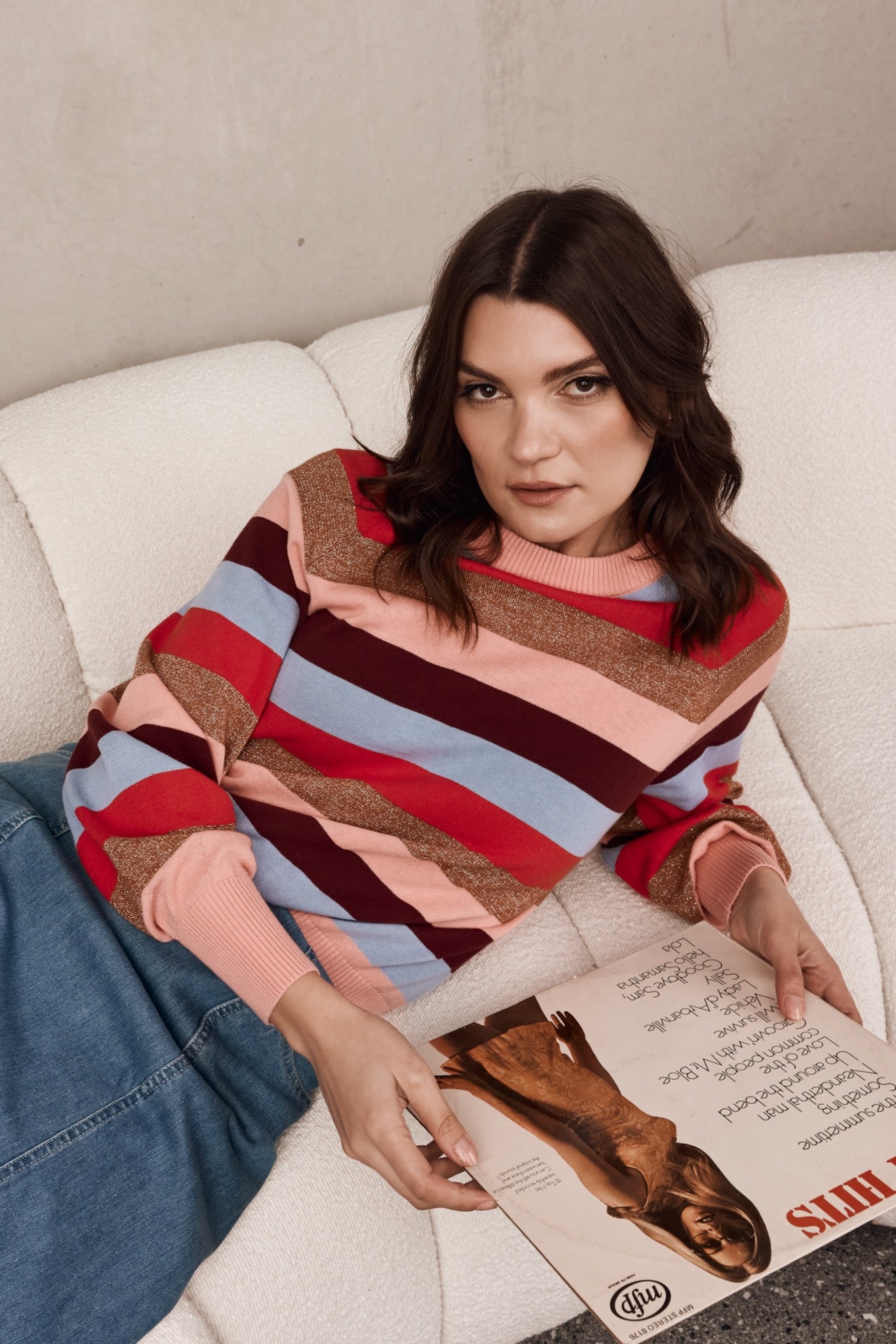 LUREX STRIPE Knit Jumper
