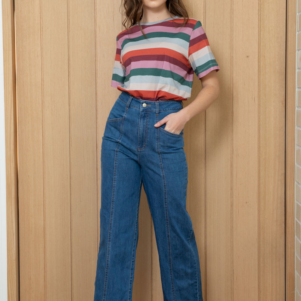 
                      
                        High Waisted Denim Pants (Vintage Wash)
                      
                    