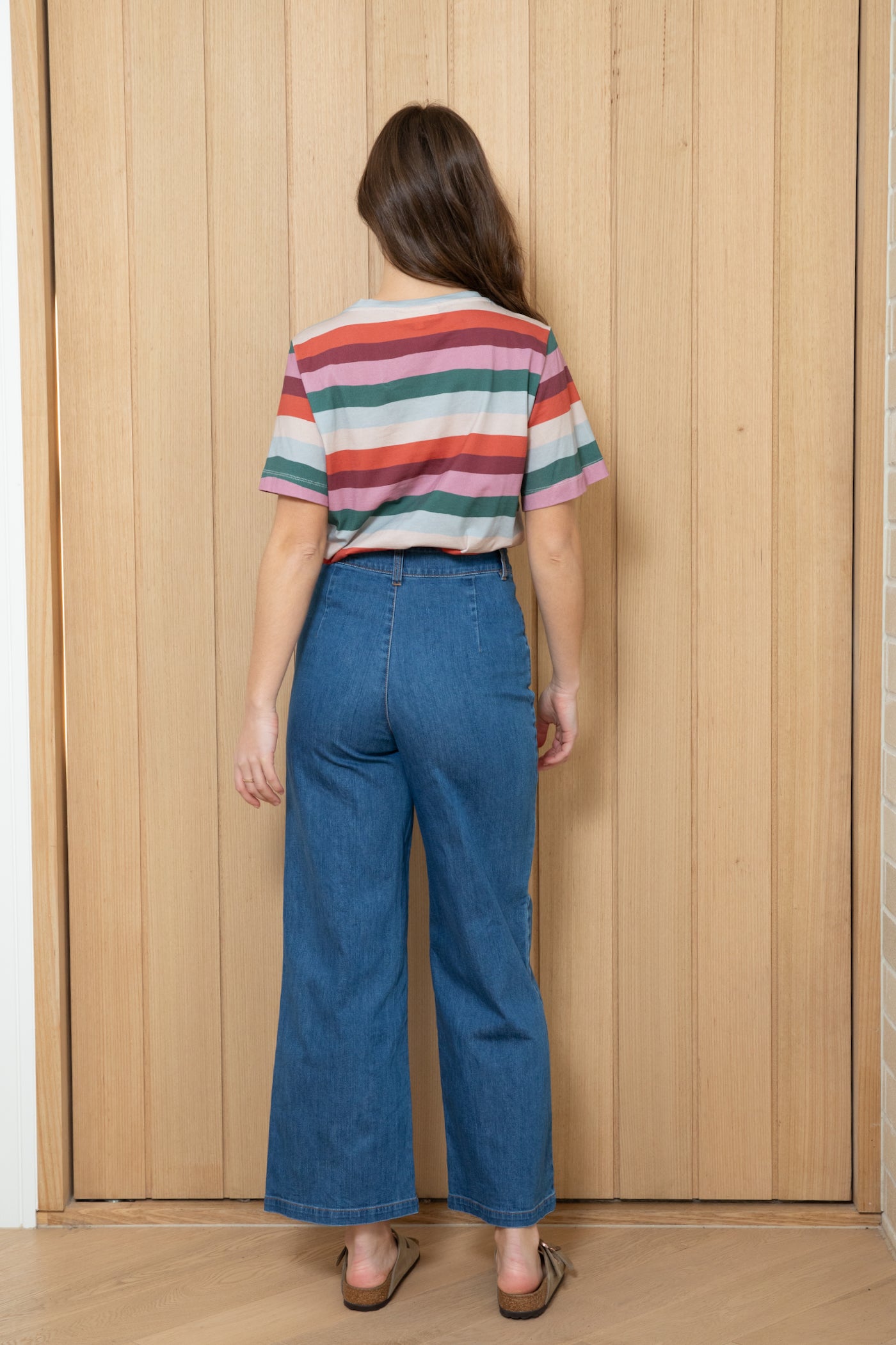 High Waisted Denim Pants (Vintage Wash)