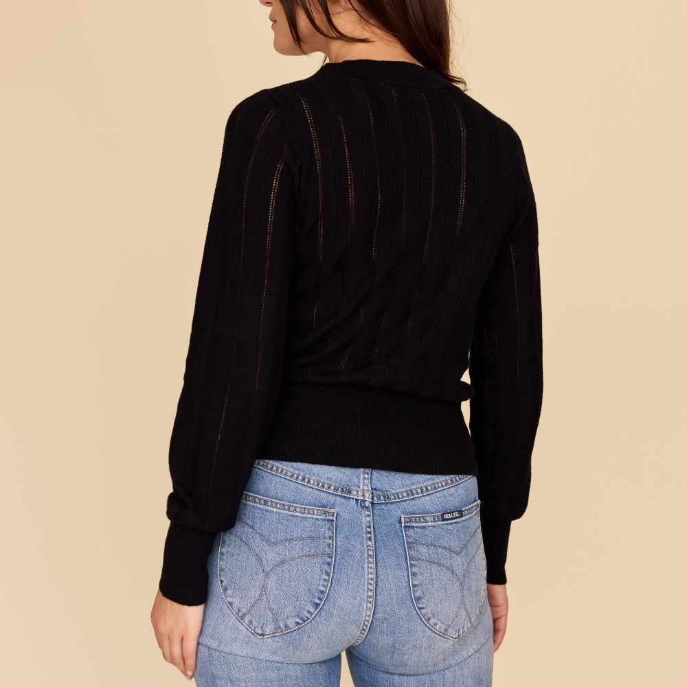 
                      
                        ZIG ZAG Cotton Cashmere Pointelle Knit Jumper
                      
                    