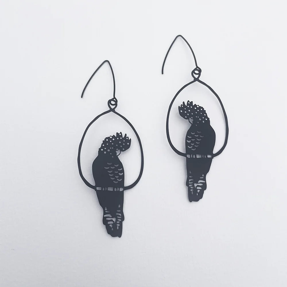 
                  
                    Black Cockatoo Earrings
                  
                