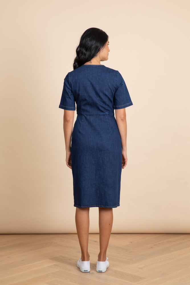 
                  
                    WHOLESALE - Denim V-Neck Pocket Dress
                  
                