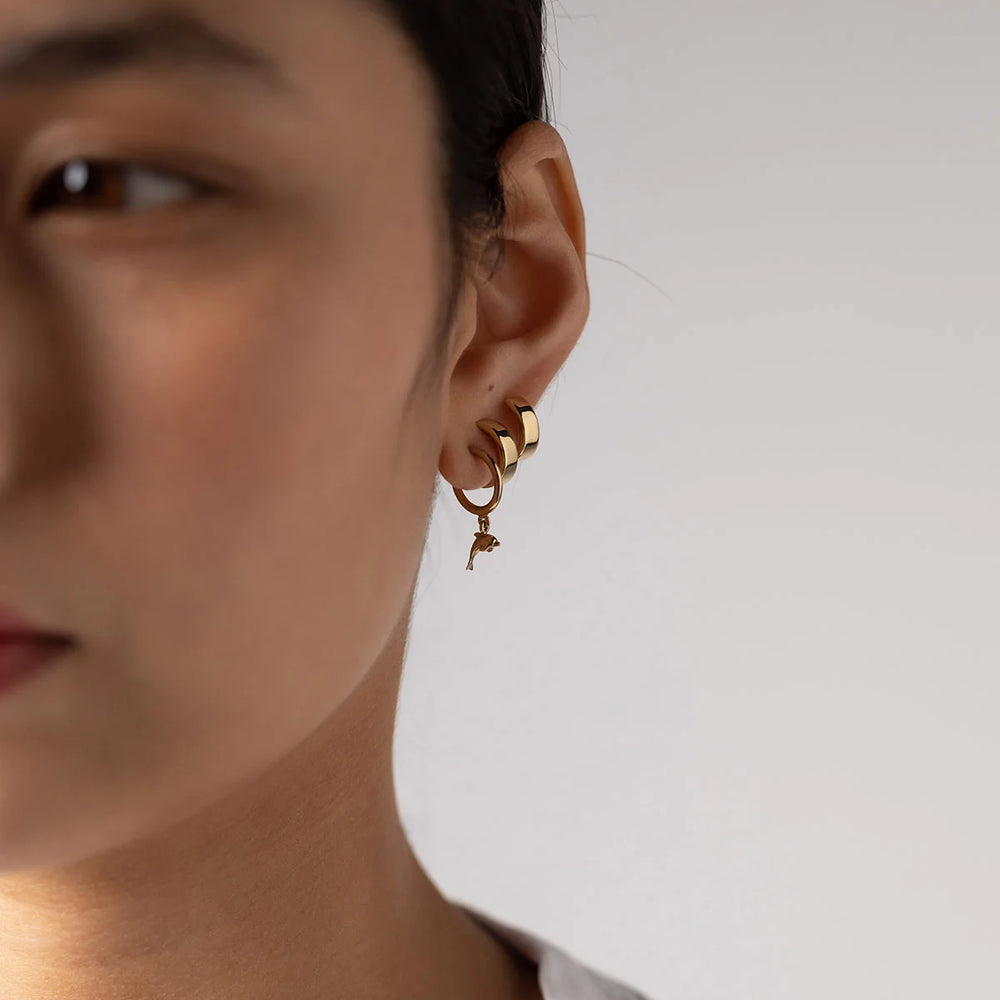 Naomi Murrell Baby Huggies - Gold Vermeil