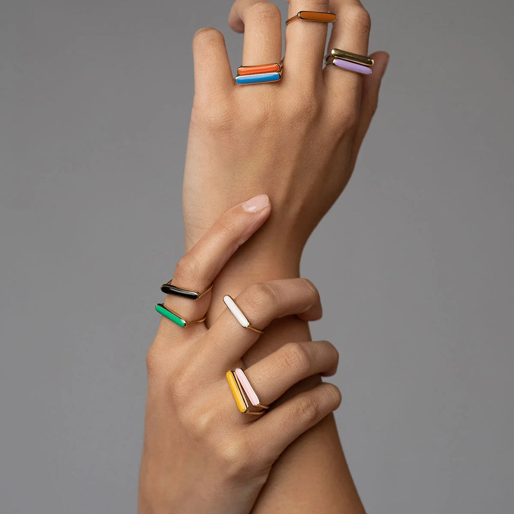 Stacker Rings GOLDEN BRASS - VARIOUS COLOURS