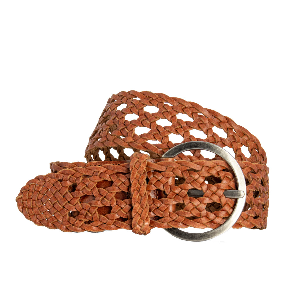 Boston Braid Belt Tan