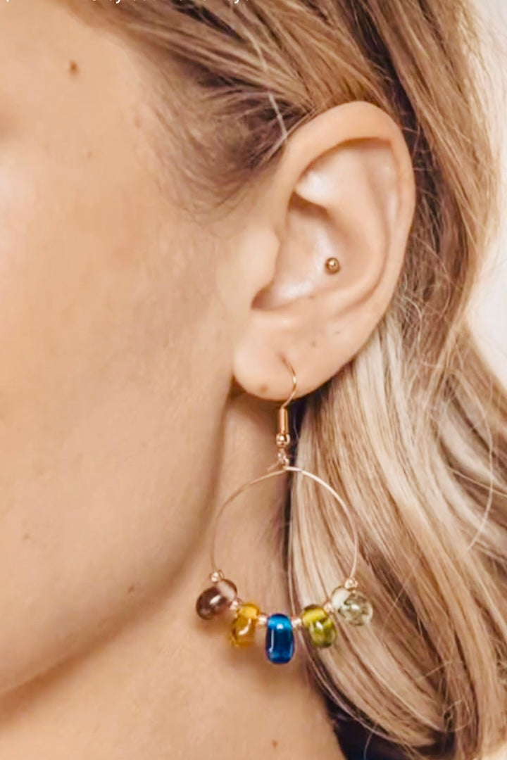 Sun Catcher Hoop Earrings By Amanda Berry