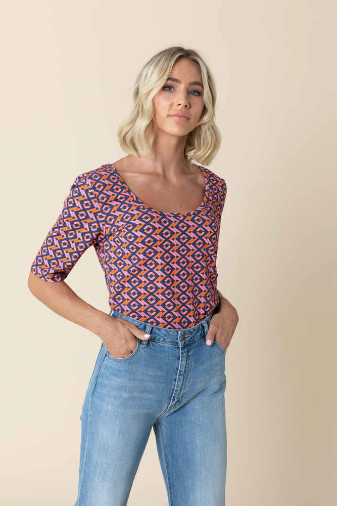 
                  
                    ARCHED Reversible Scoop Neck Top
                  
                