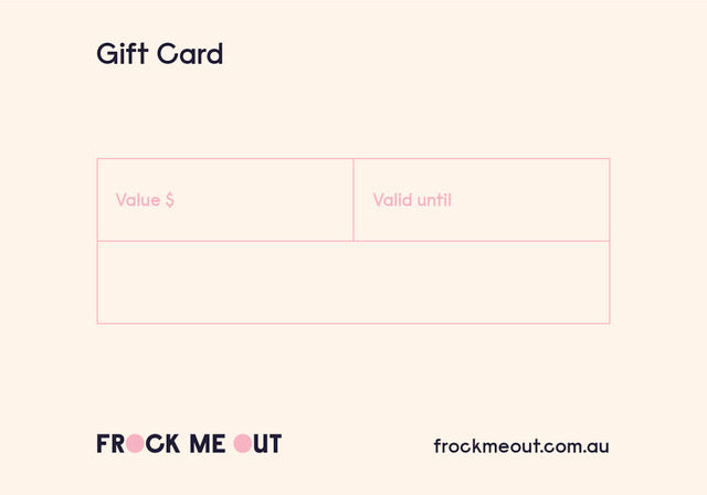 Frock Me Out Gift Voucher
